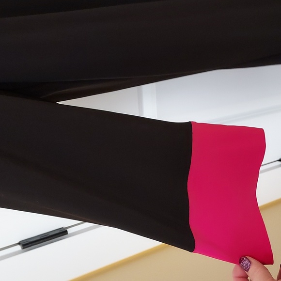 NWT Jones New York Dress Black and Pink Dress with Attached Coat - Picture 5 of 13